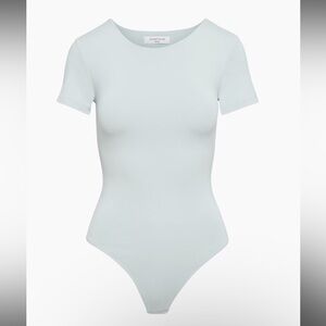 Aritzia Crewneck Babaton bodysuit - Iceberg Blue